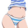 6363aistripedpantsu