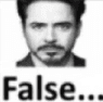 false