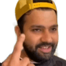 Rohitmiddlefinger