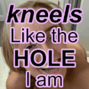 kneels