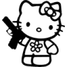 whitehellokittygun