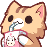 a_kitty_neko_sip_drink_ok