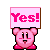 KirbyYesSign