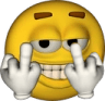 1911yellowguydoublemiddlefinger