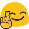 emojiblobfingerscrossed