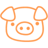 piggypastelorange
