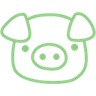 piggypastelgreen