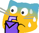 a_nervous_juice_cat_blob