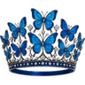 73377bluebutterflycrown