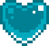 6472tealspinningpixelheart