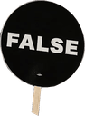 false