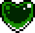 7245darkgreenspinningpixelheart