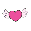 98755pinkflyingheart