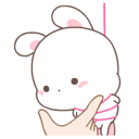 RabbitHangCutePinchCheek