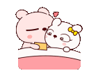 RabbitCuddleKissBedComfy