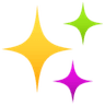 sparklyyellowgreenpurple