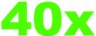 40x