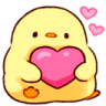 a_chick_cute_heart_hug_kawaii