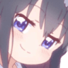 a_cute_kawaii_purple_smirk_smug