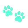 cyan_paw_prints