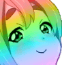 a_cute_smirk_smug_rainbow_uwu