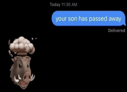 your son died