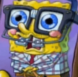 Nerd beiçola spongebob