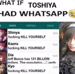 what if toshiya had whatsapp??