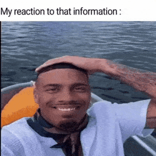 my reaction to that info