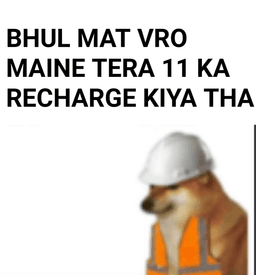 Rexharge kiya tha vai 