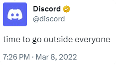 Time to go outside everyone