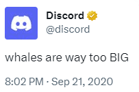 Twitter - Whales too big