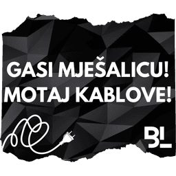 gasi mješalicu motaj kablove