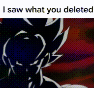 I saw what you deleted