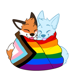 Fox Lgbtq Blanket Cuddle