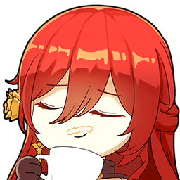 Himeko Sip Coffee