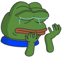 Pepe Cry Sticker