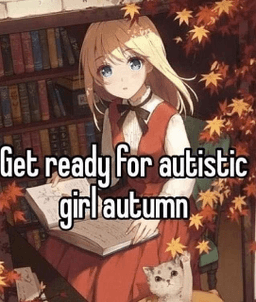 autistic girl autumn
