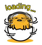 gamer gudetama loading...