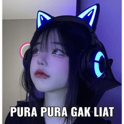 Pura pura gak liat