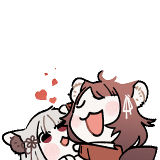 Hug Love Cuddle Hearts Foxy