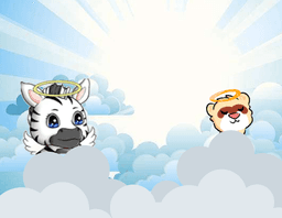 Innocent ferret & zebra