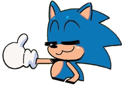 sonic thumbs up