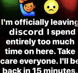 leaving discord 