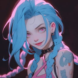 Jinx slight smile