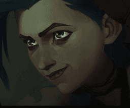 Jinx biting lip