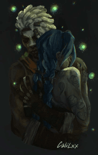 jinx and ekko embrace