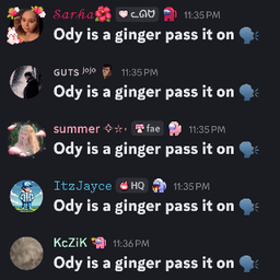 ODY IS A GINGER 🗣️