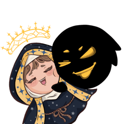 Skout hugs Saint