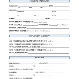 Job application